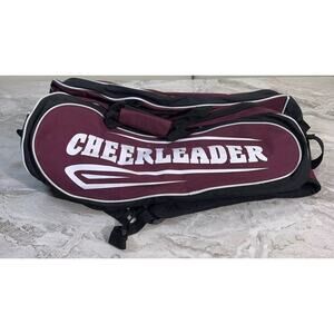Chasse Cheerleader‎ Bag Maroon And Black With Pom Poms